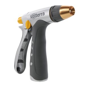 Adjustable Garden Hose Nozzle with Rear Trigger