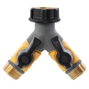 Garden Hose Y with Shut-offs