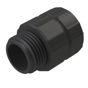 Push-Fit 5/8" Male Hose Mender, Plastic
