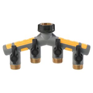 Garden Hose Manifold with Shut-offs